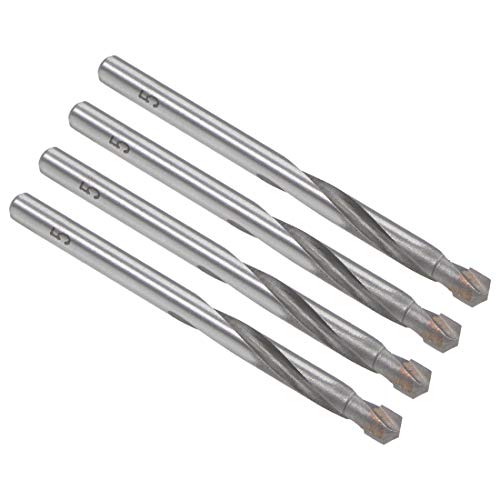Image of sourcing map Cemented Carbide Twist Drill Bits 5mm Metal Drill Cutter for Stainless Steel Copper Aluminum Zinc Alloy Iron 4 Pcs
