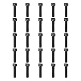 Atomik 3/8 x 1-1/2 inch Long Fully Threaded Alloy Steel Bolts 25 Pack Durable Hardware for Rock Climbing Holds 3/8-16 Allen Head Socket Cap Bolt Designed for Indoor Use Wall Supplies