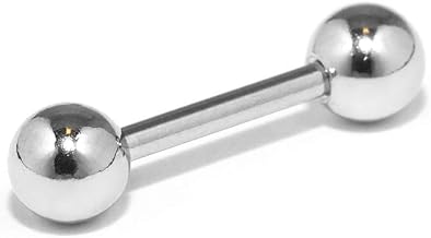 Rin Body Piercing, Cartilage Piercing, Straight Barbell, Surgical Stainless Steel, Silver, Screw Type