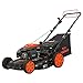 YARDMAX 22 in. 201cc Select PACE 6 Speed CVT High Wheel FWD 3-in-1 Gas Walk Behind Self Propelled Lawn Mower, Black (YG2860)