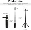 Trípode para cámara pequeño extensible de 12", soporte para selfie portátil, soporte de grabación de video para vlogs de viaje compatible con Action 5 Pro, Action 4 y la mayoría de cámaras de acción 4