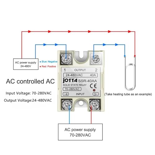 Relé de estado sólido SSR-25AA para control de temperatura AC 3