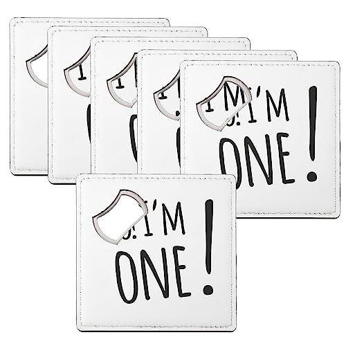 Décapsuleur sous-verre anniversaire message anglais Yo! I'm One - 2