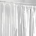 mDesign Vinyl Waterproof Shower Curtain Liner with Weighted Magnetic Hem and Heavy Duty Metal Grommets - for Bathroom - 54