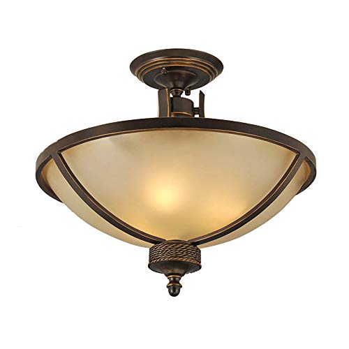 Lustre suspension rétro salon et chambre avec plafonnier trois douilles E27 48cm