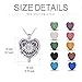 SOULMEET Sterling Silver Sunflower Aromatherapy Necklace Heart Essential Oil Diffuser Locket Pendant with 10 Colors Volcanic Stone for Women