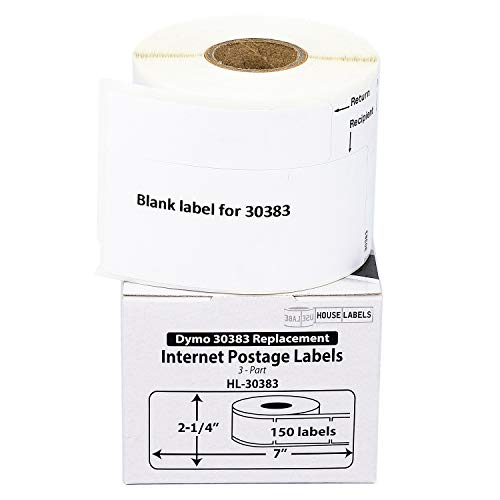 Houselabels 30383 3-Part Internet Postage Labels (2-1/4 Inch X 7") -- Bpa Free! (1 Roll thumb #5