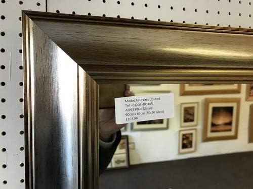 Modec Fine Arts Limited NEW LARGE MODERN SILVER & GOLD WALL AND OVERMANTLE MIRROR, VARIOUS Bevel Mirror Glass - Image 4