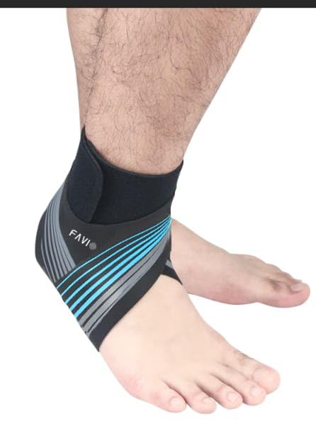FAVIO Ankle Support Adjustable Lightweight Ankle Brace Breathable Material Ankle Sleeve for Men and Women, Single Unit (Blue, M Left Ankle Support) (B0D9HVX4TC) Amazon Price History, Amazon Price Tracker