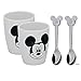 WMF Children's Disney Mickey Mouse Anniversary Cups Set S, Silver, 7 cm, 4 Units