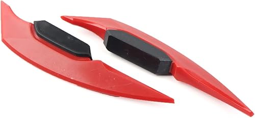 Miniatura 4 de GZYF Carenado de alerón de motocicleta rojo deflector de aire 1 par universal alerón lateral de moto carenado lateral aletas kit de ala
