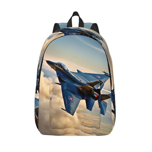 Aircraft Fighter Jets print Duffel Bag, Lightweight Duffel Bag, Casual Backpack, 17.7 x 6.3 x 12.2 inches