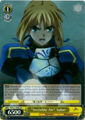 Weiss Schwarz - Sable "Invisible Air" - S17-TE05 - TD (S17-TE05) - Baraja de prueba Fate-Zero
