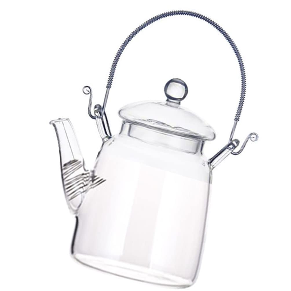 Tea Kettles, Kettle,TeapotWhistling Kettle. Stainless Steel Water Bottle Glass Teapot Stovetop Safe Gooseneck Kettle with Removable Infuser Tea Kettle Blooming Loose Leaf Tea Maker Set Tea Brewer Tea