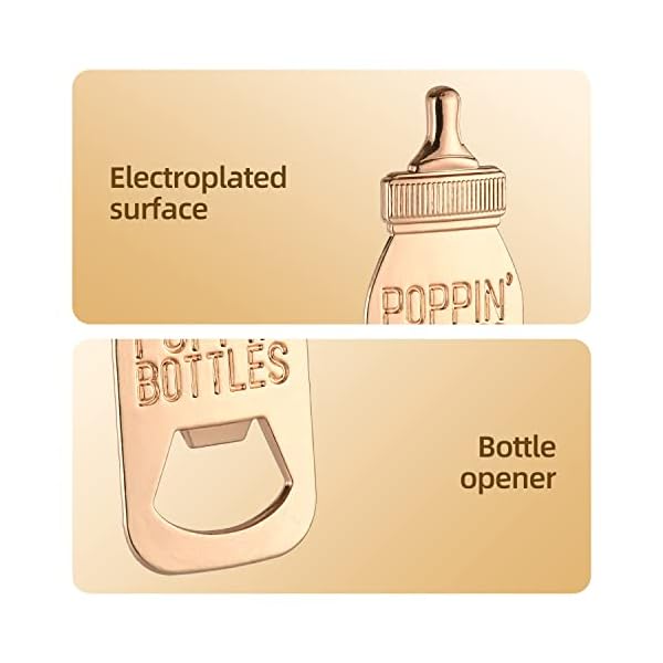 Yuokwer - Abridor de botellas (24 unidades), color oro rosa - Imagen 5