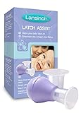 Evierte suavemente el pezón Evertidor de Pezón Latch Assist de Lansinoh, ayuda a evertir pezones planos o invertidos para mejorar la lactancia y el enganche del bebé al pecho, incluye 2 tallas de conos