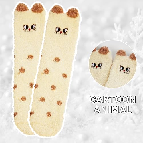 Image of Benefeet Sox Womens Fuzzy Socks Girls Cute Slipper Sock Funny Fluffy Winter Warm Soft Cozy Plush Indoor Sleep Sock
