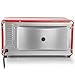 MegaChef 9.5 Quart Electric Counter Top 2 Slice Toaster Oven with Built in Timer, Bake, Broil, Toast (Candy Red)