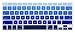 KECC Compatible with MacBook Pro 15 inch Case 2019 2018 2017 2016 Release A1990 A1707 Protective Plastic Hard Shell + Keyboard Cover, Blue