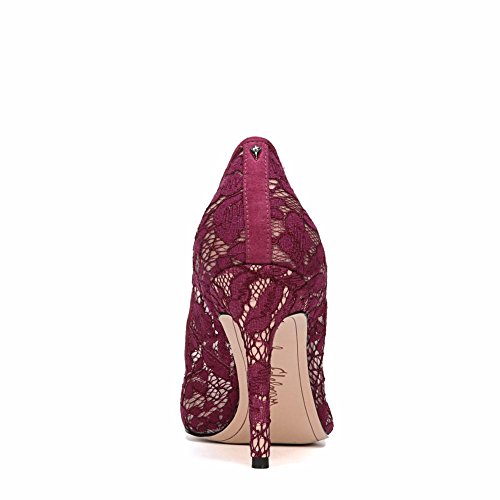 Image of Sam Edelman Hazel Cranberry /Nude Botanical Lace Women's Shoes (10 B(M) US)
