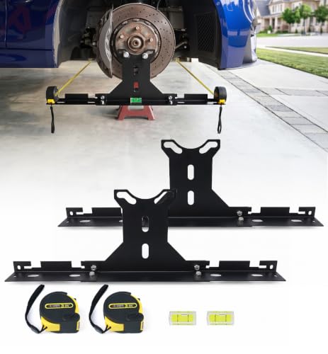 Toplamper Wheel Alignment Tool to Help Save Shop Time & Cost Stainless Steel Toe Alignment Plates for DIY Toe Adjustment Stable Tape Groove Design for Most Cars & Trucks