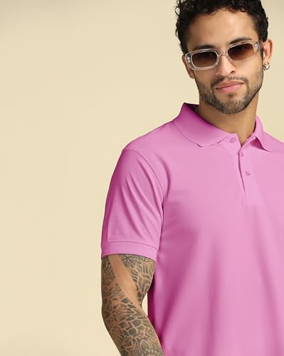 Image of VastraVibes Men's Polo Regular Fit T-Shirt