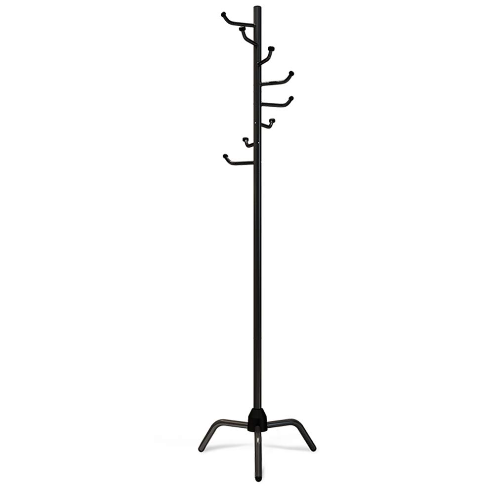 Lixada Coat Rack Clothes Tree Coatrack Hat Hanger Hallstand Clothes Hat Tree Rack Free Standing Simple Fashion Hat and Coat Stand with L-Shaped Hooks Tripod Base for Kitchen Bathroom Bedroom Office