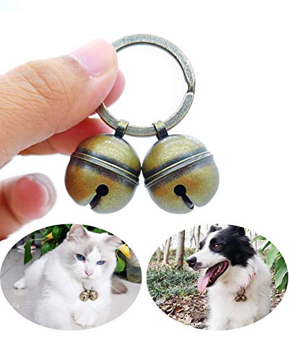 Dog Collar Bell - Cat Bells for Collar Loud, Save Birds and Wildlife Jingle Bell, Copper Charm
