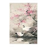 Puzzle 300 Pieces Adultes Peinture L'Encre, Défis Amusants Détente Créativité Puzzle Impossible, Puzzles pour Adultes 300 Pièces 38 x 26 cm