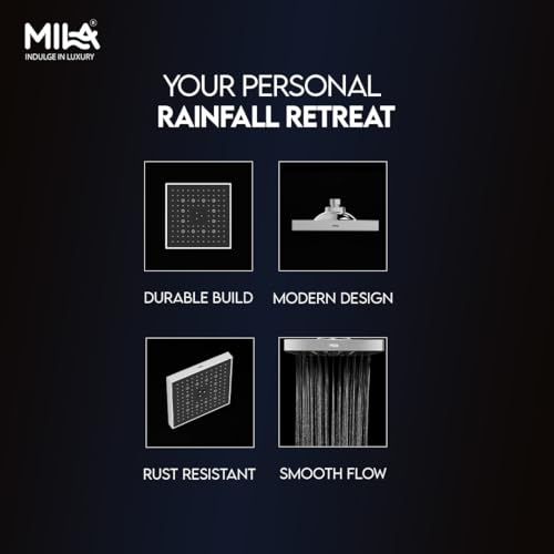 Image of SwitchFlow 3.0 Multi Function Shower Head | High Pressure 3 Spray Modes- Rain, Mist, Massage (Unique Dancing /Rolling Function) | ABS Chrome Finish | 20x20 cm Bathroom Shower