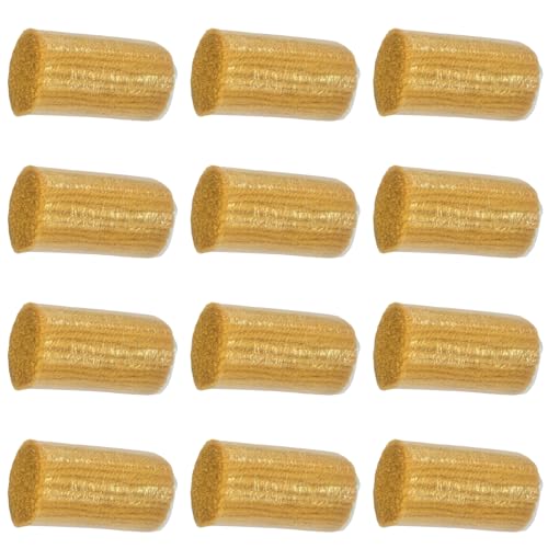 Image of Yglnden 12 Rolls Latch Hook Kit Colorful Yarn Bundles Cut Rug DIY Latch Hook for Handmake Craft Sewing Knitting for Adults (Yellow #15)