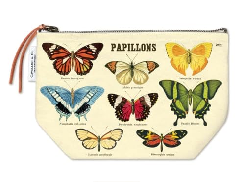 Image of Cavallini Butterflies (Papillions) Vintage Pouch