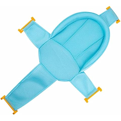 Aosbset Newborn Infant Baby Bath Seat Support Netting Comfortable Baby Bath Support Sling Hammock Seat Solid Color Shower Bathtub Sling Mesh Bathing Cover