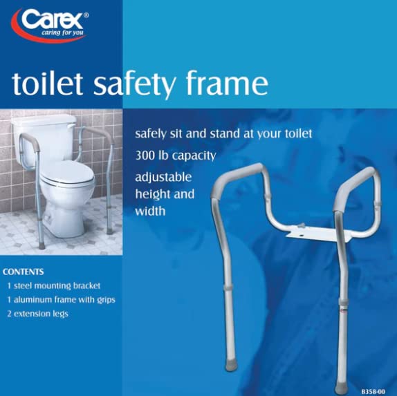Carex Toilet Safety Frame, Pack of 5