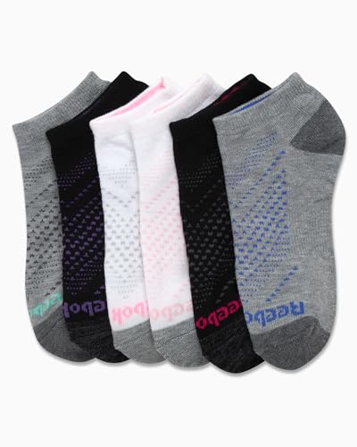 Reebok Womens Low Cut Socks - 6 Pack Cushioned Performance Stretch Moisture Wicking Athletic No Show Socks for Women (4-10)2