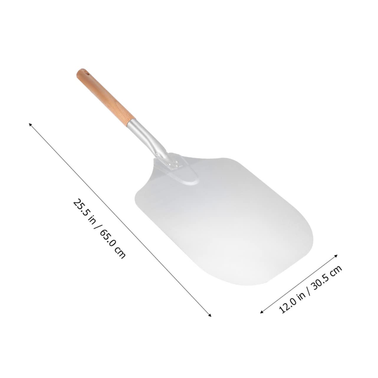 MAGICLULU Pala per Pizza Manico in Legno Staccabile Spatola per Pizza Facile da Pulire e Assemblare Utensile per Cottura e Dolci