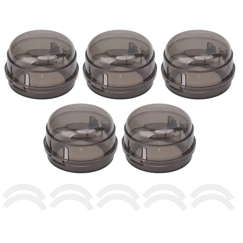 5 Pack Stove Knob Covers for Child Safety, Gas Knob Covers, Child Gas Stove Knob Covers with Adhesive, Oven Knob Covers (Transparent Black)