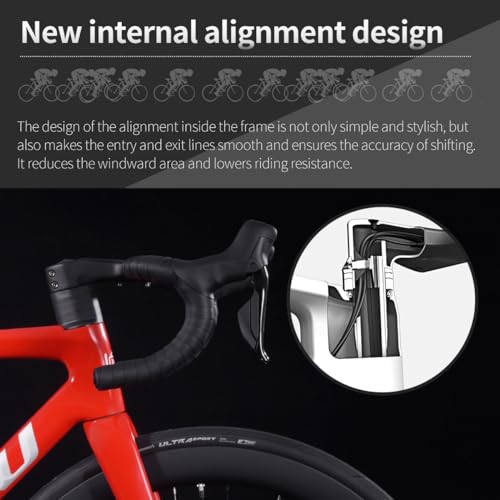 KOOTU Carbon Road Bike Lightweight 24 Speed Road Bicycle
