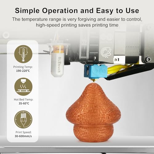 Image of IEMAI Clear PLA Filament 1.75mm Brown 1kg, Glossy Transparent Finish 3D Printer Filament Up to 600mm /s High Speed Printing for Lampshades, Home Decor & Creative DIY
