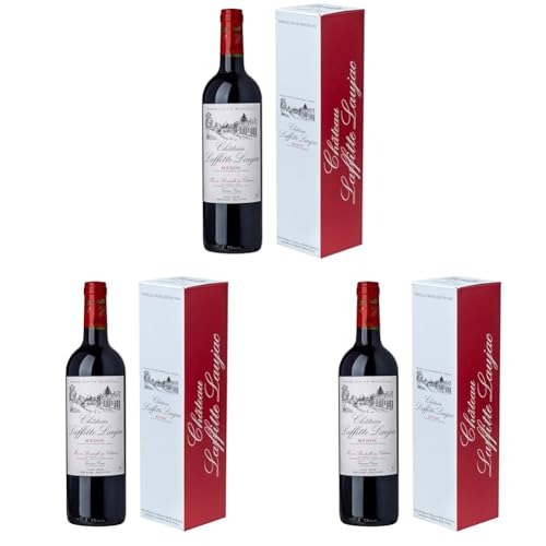 Château Laffitte Laujac with gift box - AOP Medoc - Grand Vin De Bordeaux Médoc French Red Wine - 75cl (Pack of 3) Château Laffitte Laujac with gift box - AOP Medoc - Grand Vin De Bordeaux Médoc French Red Wine - 75cl (Pack of 3)