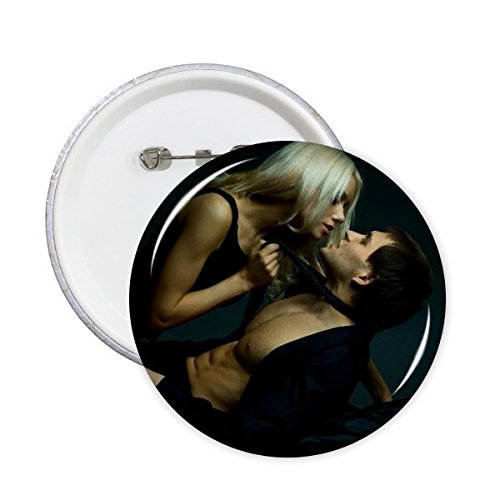 Pins badge bouton photo sensuel homme femme portrait décoration vêtement cadeau XL 5pcs