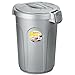 Produktbild Mülleimer 23 Liter in silber mit verschließbarem Klick - Deckel  Mülltonne Abfalleimer Eimer Papierkorb Abfallkorb Recycling 23L