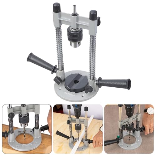 Guide de perçage de précision pour le bois et le métal avec butée de profondeur - 3