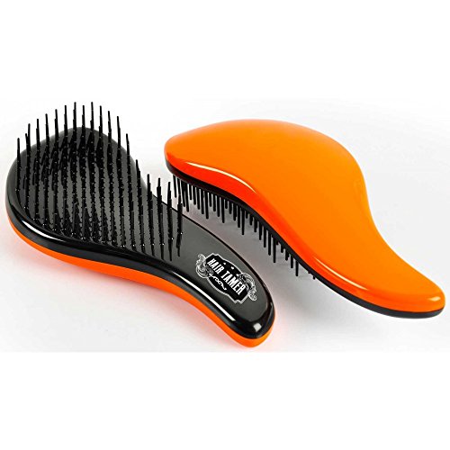 Hair Tamer Orange "Ergo" Detangling Hair Brush