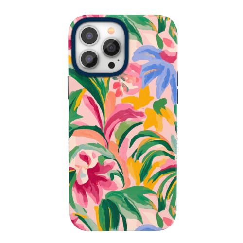 Casely iPhone 13 Pro Case | Sunshine Jungle | Poolside Print | Bold Protective Design | Compatible with MagSafe
