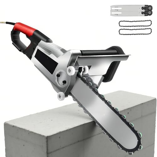 Tronçonneuse Électrique Heavy Duty 8900W - Lame Diamant pour Béton, Granit & Carrelage | Poignées Double Stabilisation | Refroidissement à Eau Intelligent | Inclut 2 Chaînes + 2 Guide 350