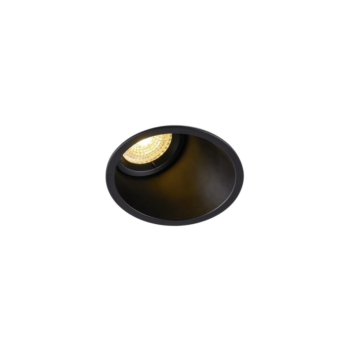 SLV LED Einbauleuchte HORN-A, rund, IP21 | Dimmbare Deckenleuchte, Innen-Beleuchtung | LED Spots, Fluter, Einbau-Spot, Decken-Spots, Einbau-Strahler | 1-strahlig, GU10 QPAR51