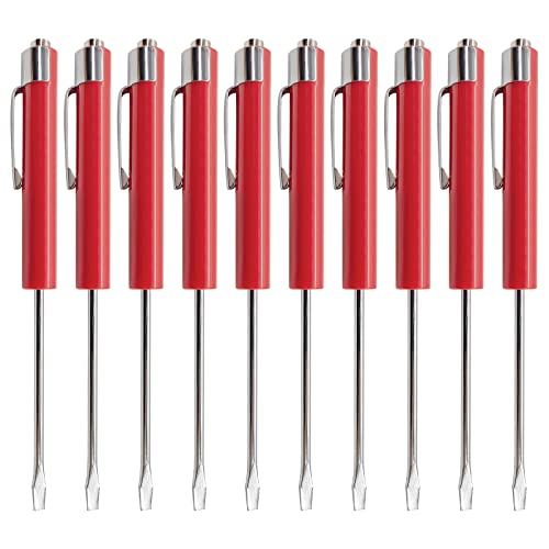 Image of (10) TEN for Snap on Pocket Screwdriver, Flat Tip Screwdrivers Magnetic