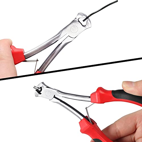 Speedwox Long Reach End Nippers, 5-1/2 Inches Mini End Cutting Pliers With High Leverage Tpr Handles, Jewelry Making Pliers For Hard To Reach Narrow Spaces Reduce Efforts #TOP4