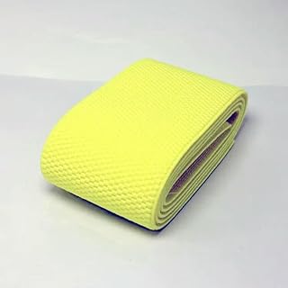 Cinturón elástico resistente para falda y pantalón de 6 cm de ancho, color amarillo, 60 mm, 1 m.